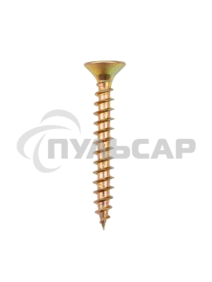 Саморез универсальный KRANZ 5х40, желтый цинк, пакет (20шт.)