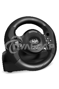 Руль SVEN GC-W300 (педали, вибро, лепестки, D-pad, 10 кл, резин. вставки, PC, цифр. и аналог.
