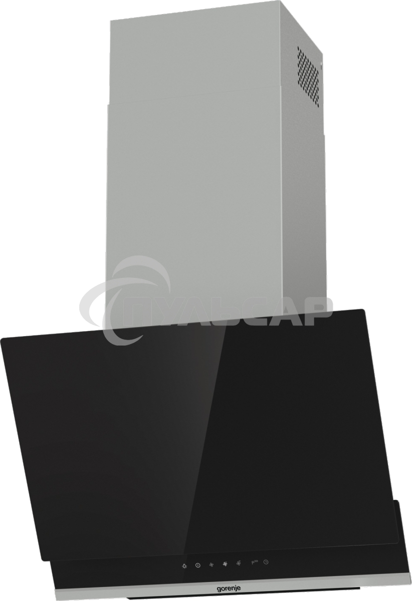 Вытяжка наклонная Gorenje WHI649X21P черный/серебристый, 60 см, 740 куб. м/ч, 67 дБ