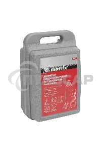 Домкрат гидравлический бутылочный Matrix, 4 т, h подъема 194–372 мм, в пласт. кейсе