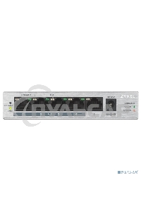 Коммутатор Zyxel GS1005HP Switch PoE +, 5xGE (4xPoE +), desktop, metal, silent, PoE budget 60 W