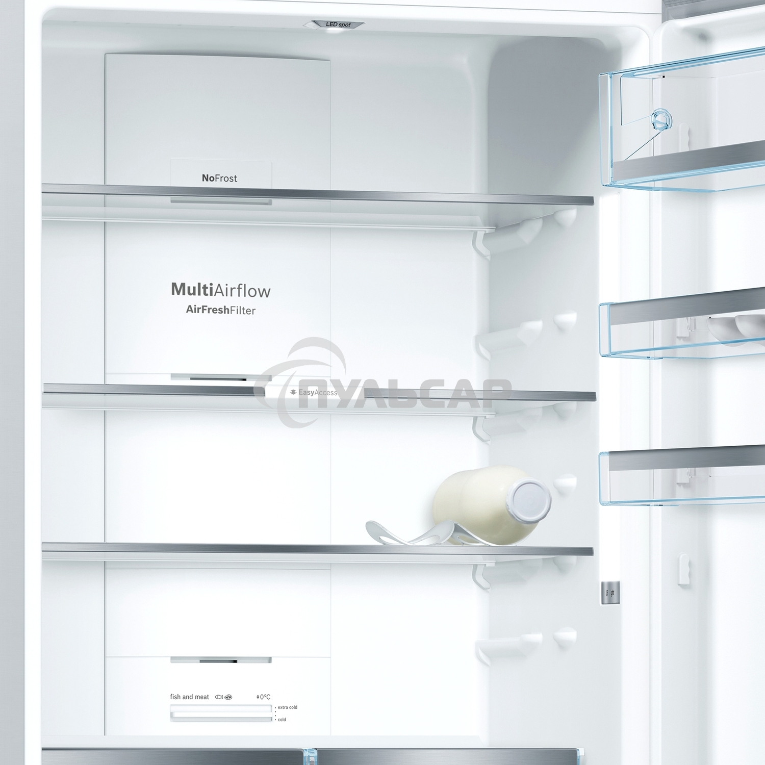 Холодильник Bosch KGN49LB30U черный двухкамерный 330/105л морозилка снизу, No Frost