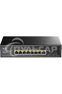 Коммутатор Cudy GS1008PS2 (L2) 8x1Gbит/с 2SFP 8PoE+ 120W неуправляемый