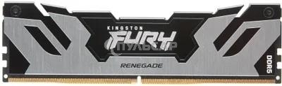 Оперативная память Kingston Fury Renegade, DDR5, 32Gb (1x32Gb), 6400MHz, CL32, DIMM, радиатор, серебристый/черный