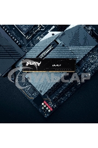 Оперативная память Kingston Fury Beast, DDR5, 16Gb (1x16Gb), 6000MHz, CL30, DIMM, с радиатором, черный