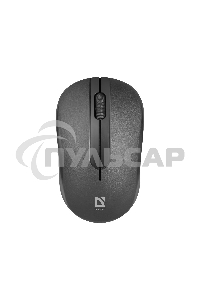 Мышь беспроводная Defender Datum MM-285 черный, 1600 dpi, радиоканал, USB, кнопки - 3