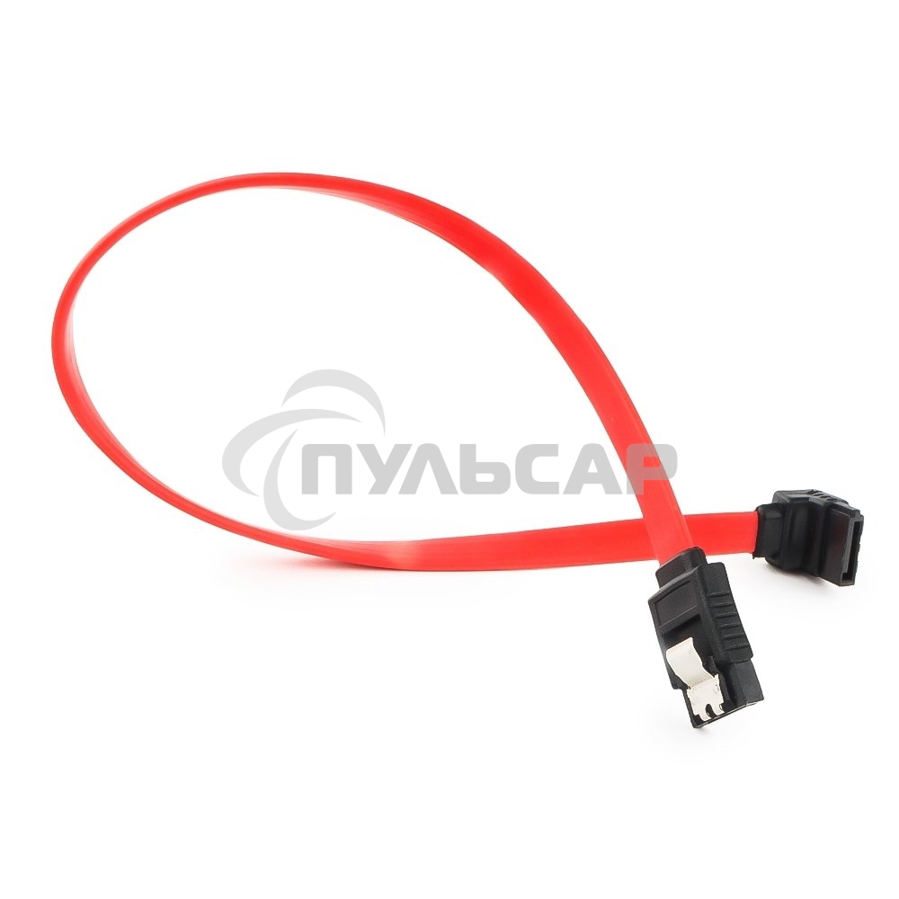 Кабель интерфейсный SATA Cablexpert CC-SATAM-DATA90-0.3M, 30см, угловой разъем, 7pin/7pin, защелка, пакет