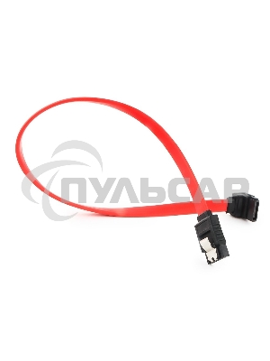 Кабель интерфейсный SATA Cablexpert CC-SATAM-DATA90-0.3M, 30см, угловой разъем, 7pin/7pin, защелка, пакет