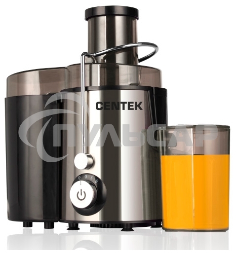 Соковыжималка Centek CT-1209 нержавеющая сталь/черный, 600 Вт