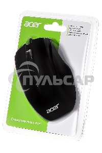 Мышь проводная Acer OMW020 черный, 1600 dpi, USB, кнопки - 4