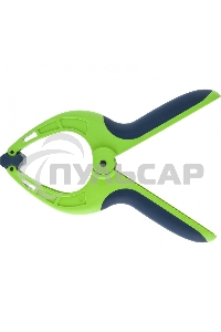 Струбцина СИБРТЕХ клещеобразная, пл, корп 2-х комп, рукоятки, усиленная пружина,3-3/16 20788