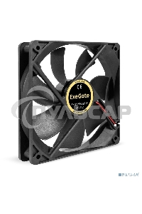 Вентилятор для корпуса ExeGate EX12025B2P-24 черный, 120 мм, 2150 об/мин, 35.3 дБ, 2 pin