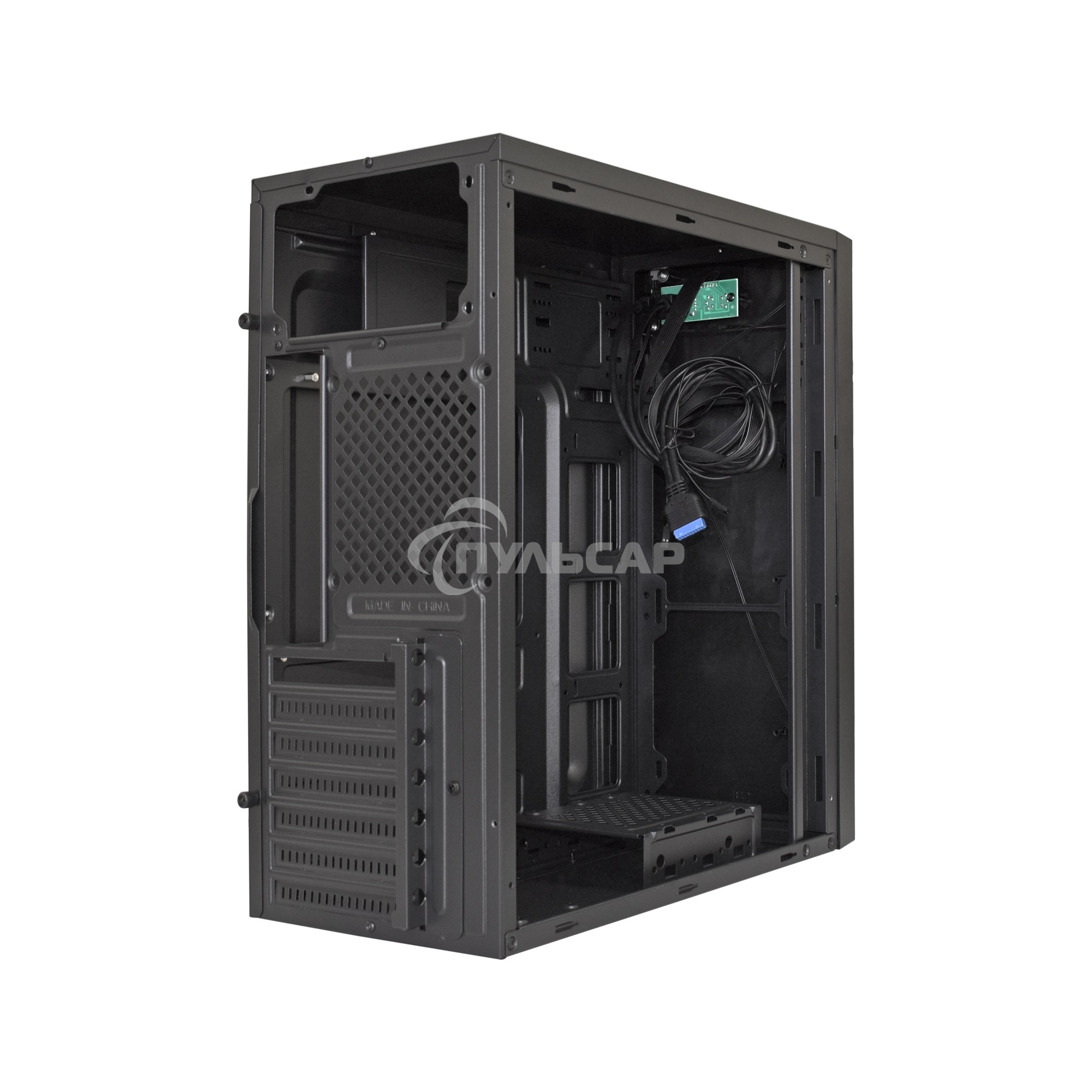 Компьютерный корпус Miditower ExeGate XP-333U Black, ATX, (XP400, Black,120мм), 1*USB/2*USB 3.0, Audio