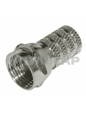 Разъем антенный на кабель Rexant, штекер F для кабеля RG-6 03-008C (100 шт.)