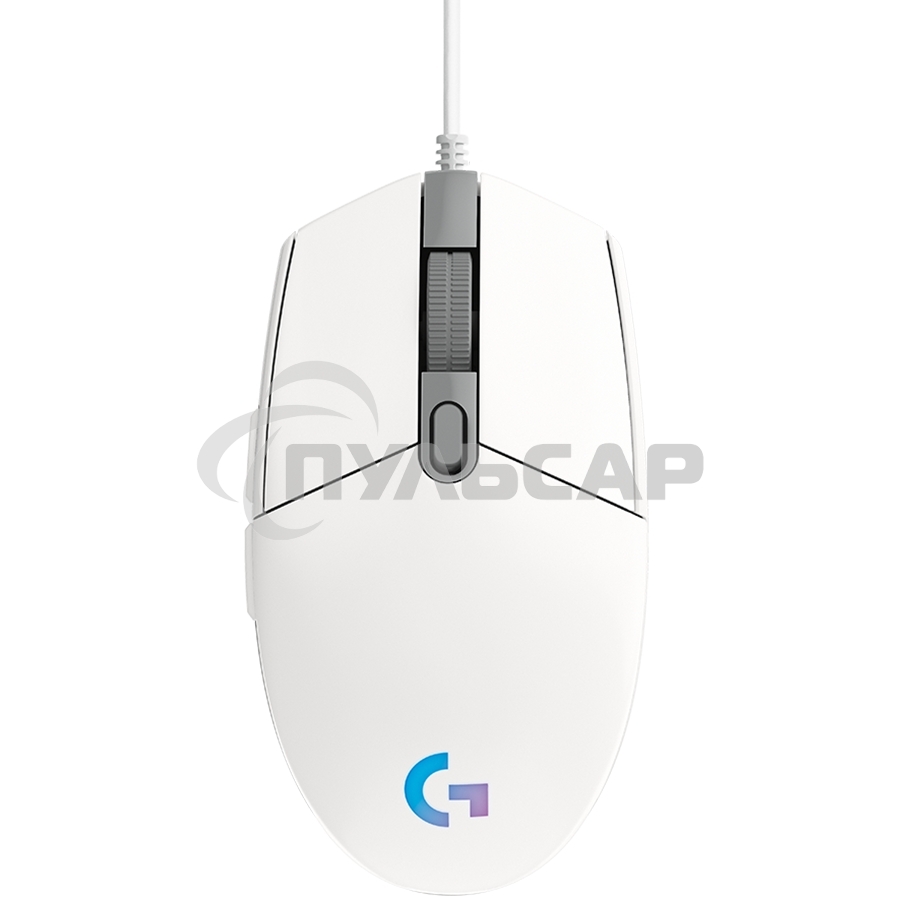Мышь проводная Logitech G102 LIGHTSYNC белый, 8000 dpi, USB, кнопки - 6