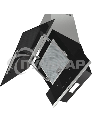 Вытяжка наклонная Gorenje WHI649X21P черный/серебристый, 60 см, 740 куб. м/ч, 67 дБ