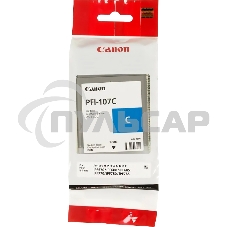 Картридж струйный Canon PFI-107C (6706B001) голубой (130 мл) для Canon iP F680/685/780/785