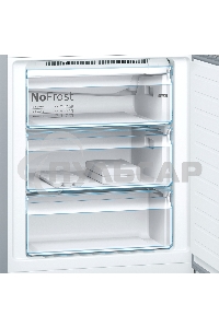 Холодильник Bosch KGN49LB30U черный двухкамерный 330/105л морозилка снизу, No Frost