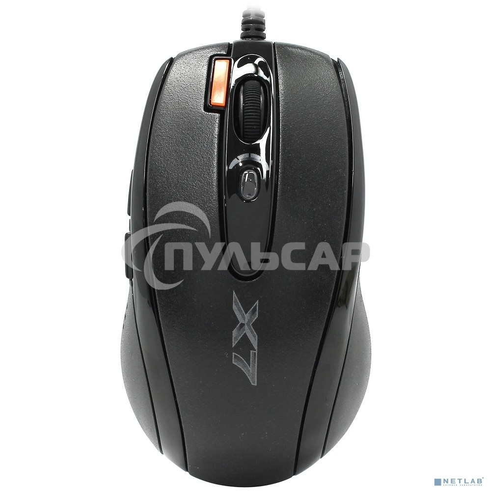 Мышь проводная A4Tech XL-750BK черный/красный, 3600 dpi, USB, кнопки - 7