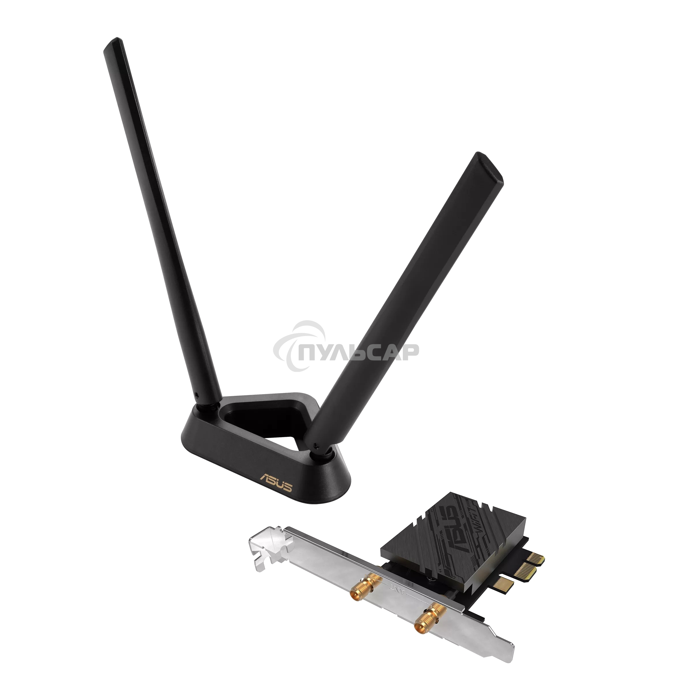 Сетевой адаптер Wi-Fi + Bluetooth Asus PCE-BE92BT BE9400 PCI Express (ант.внеш.несъем.) 2ант.