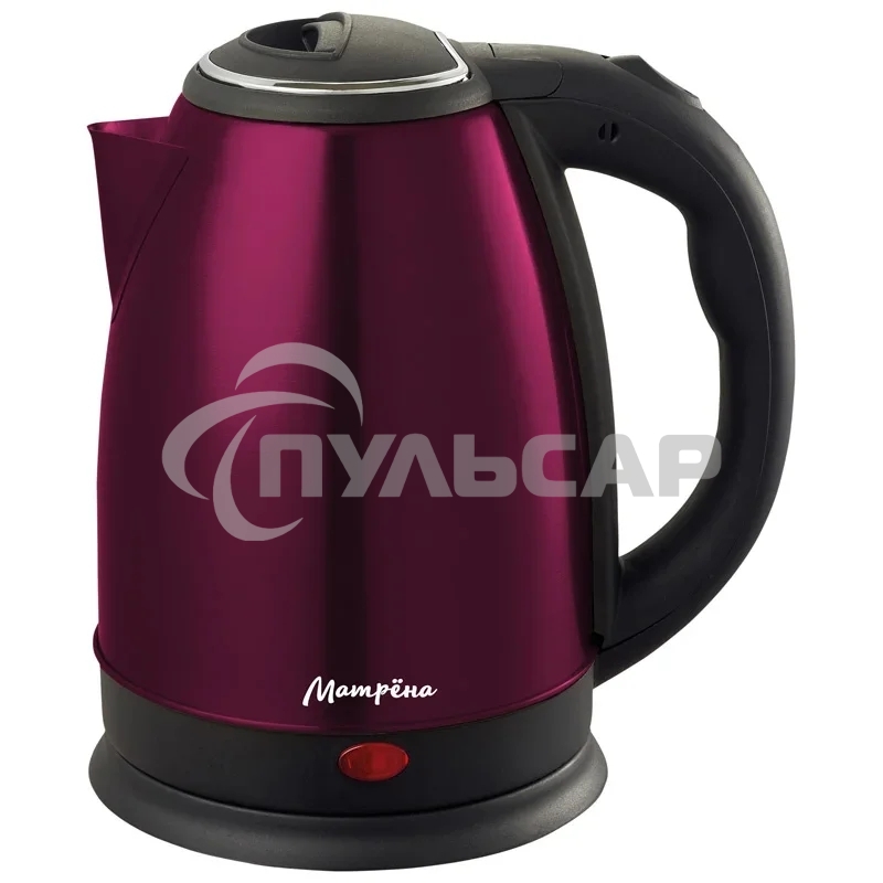 Чайник Матрена MA-002 электрический (1,8 л) стальной бордовый