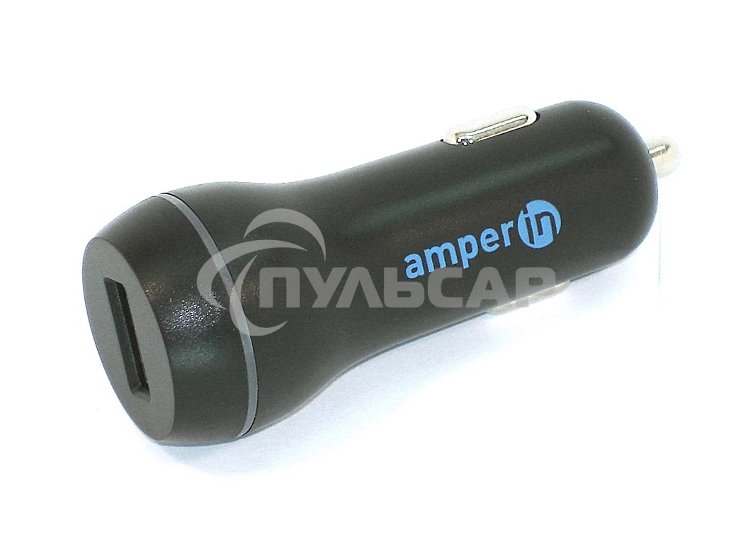 Автомобильное зарядное устройство AMPERIN CCB-1USB USB DC 5V 3.0A/9V 2A/12V 1.5A черный