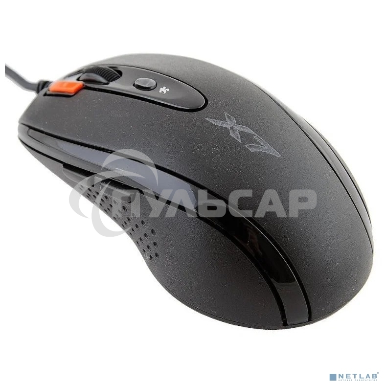 Мышь проводная A4Tech XL-750BK черный/красный, 3600 dpi, USB, кнопки - 7