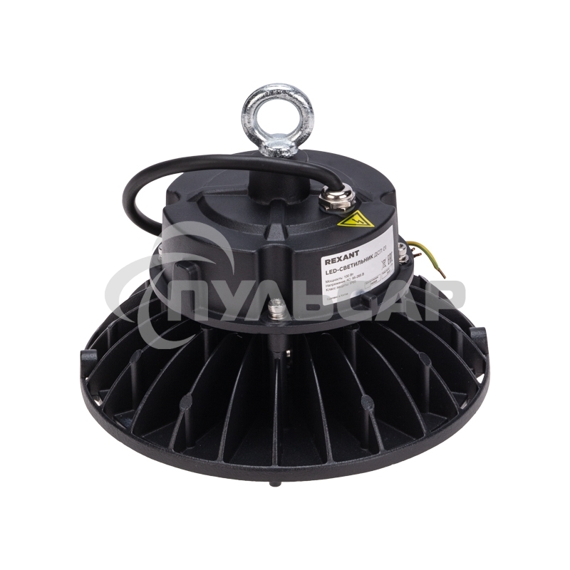 Светильник для высоких пролетов ДСП 01 100 Вт 6500 К IP65 10000 Лм черный Rexant