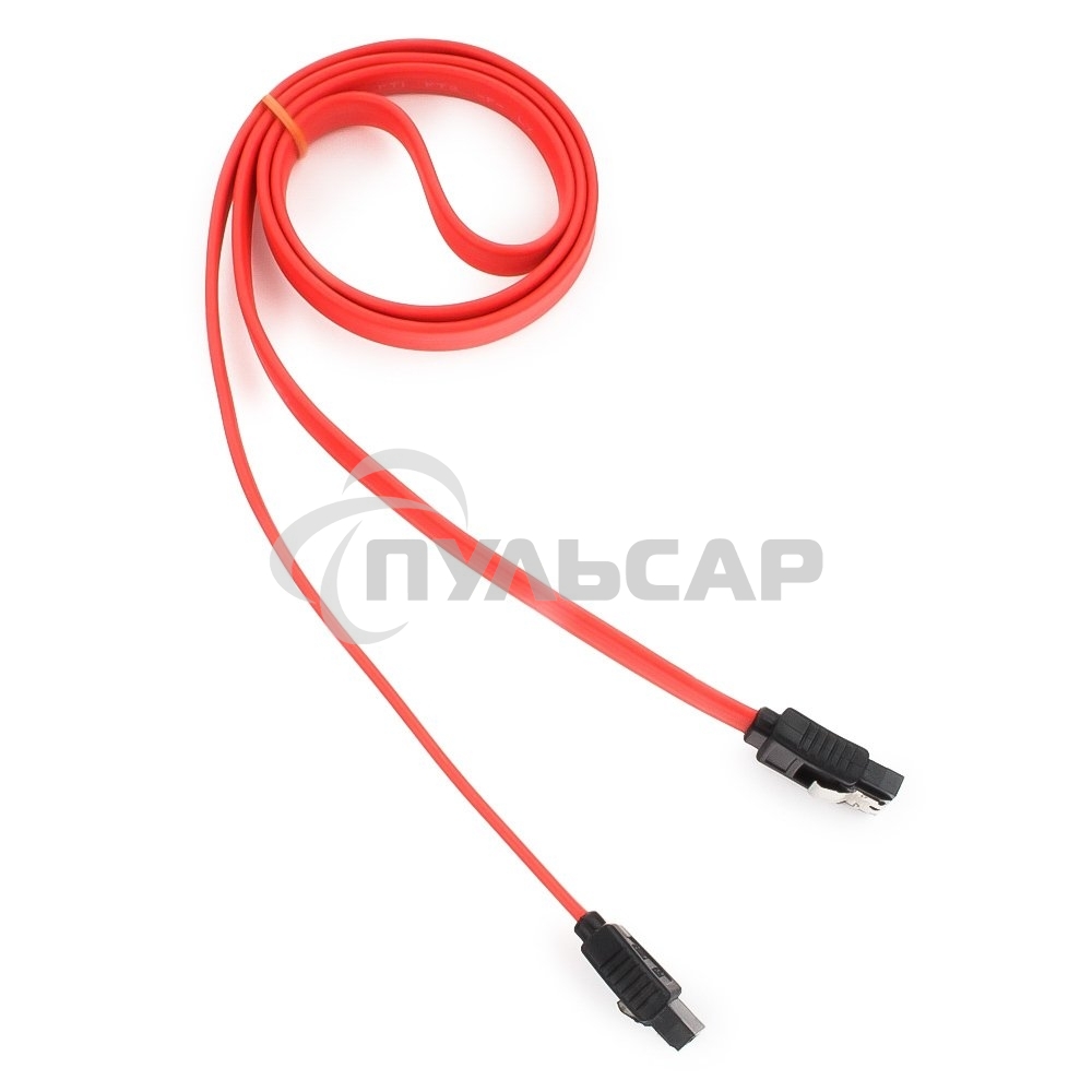 Кабель интерфейсный SATAIII Cablexpert CC-SATAM-DATA-0.8M, 80см, 7pin/7pin, защелка, пакет