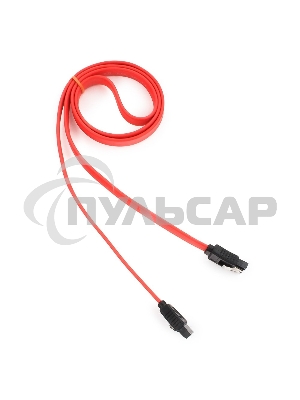 Кабель интерфейсный SATAIII Cablexpert CC-SATAM-DATA-0.8M, 80см, 7pin/7pin, защелка, пакет