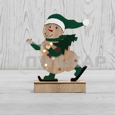 Деревянная фигурка Neon-night с подсветкой 