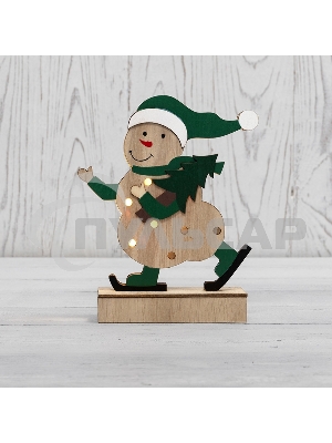 Деревянная фигурка Neon-night с подсветкой 