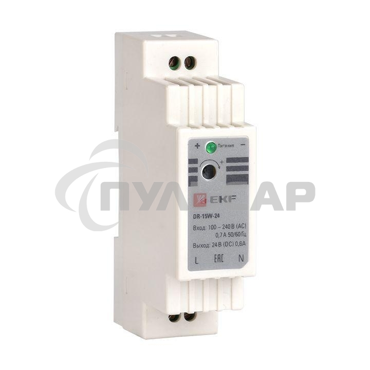 Блок питания 24В DR-15W-24 PROxima EKF dr-15w-24