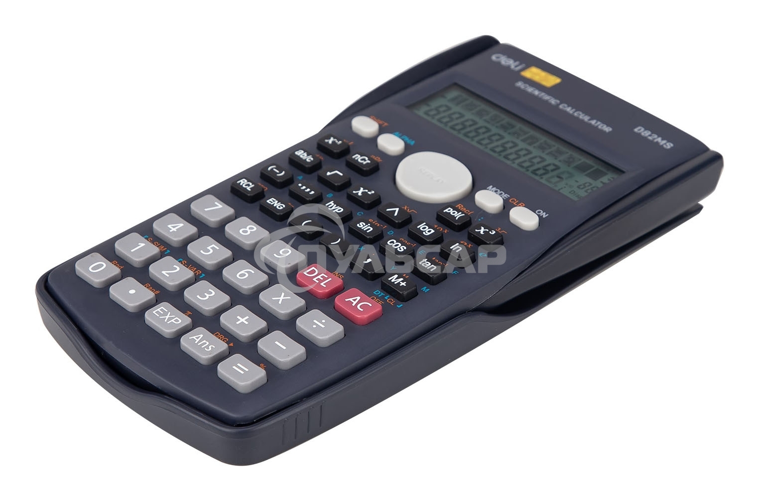 Калькулятор научный Deli ED82MS темно-синий 10+2-разр.