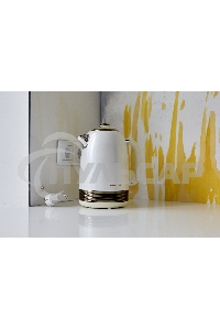Чайник электрический Hyundai HYK-S4500 1.7л. 2200Вт жемчужный/золотистый (корпус: нержавеющая сталь/пластик)