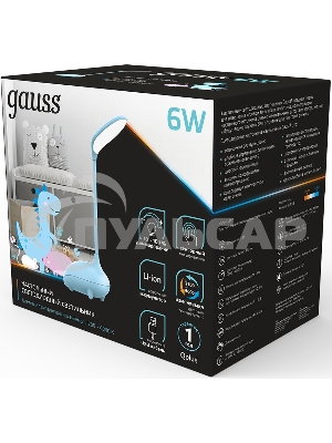 Светильник Gauss Qplus GTL701 (GT7016) настольный LED голубой 6Вт