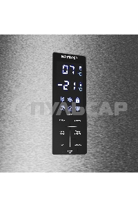 Холодильник Maunfeld MFF195NFIX10 нержавеющая сталь двухкамерный 252/98л морозилка снизу, No Frost