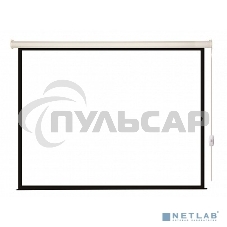 Экран с электроприводом Lumien Eco Control 180x180 см (раб. область 174х174 см) Matte White черная кайма по периметру 1:1