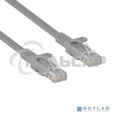 Патч-корд ExeGate UTP-RJ45-RJ45-C6-CU-2M-GY, UTP, cat.6, 2м, медь, серый
