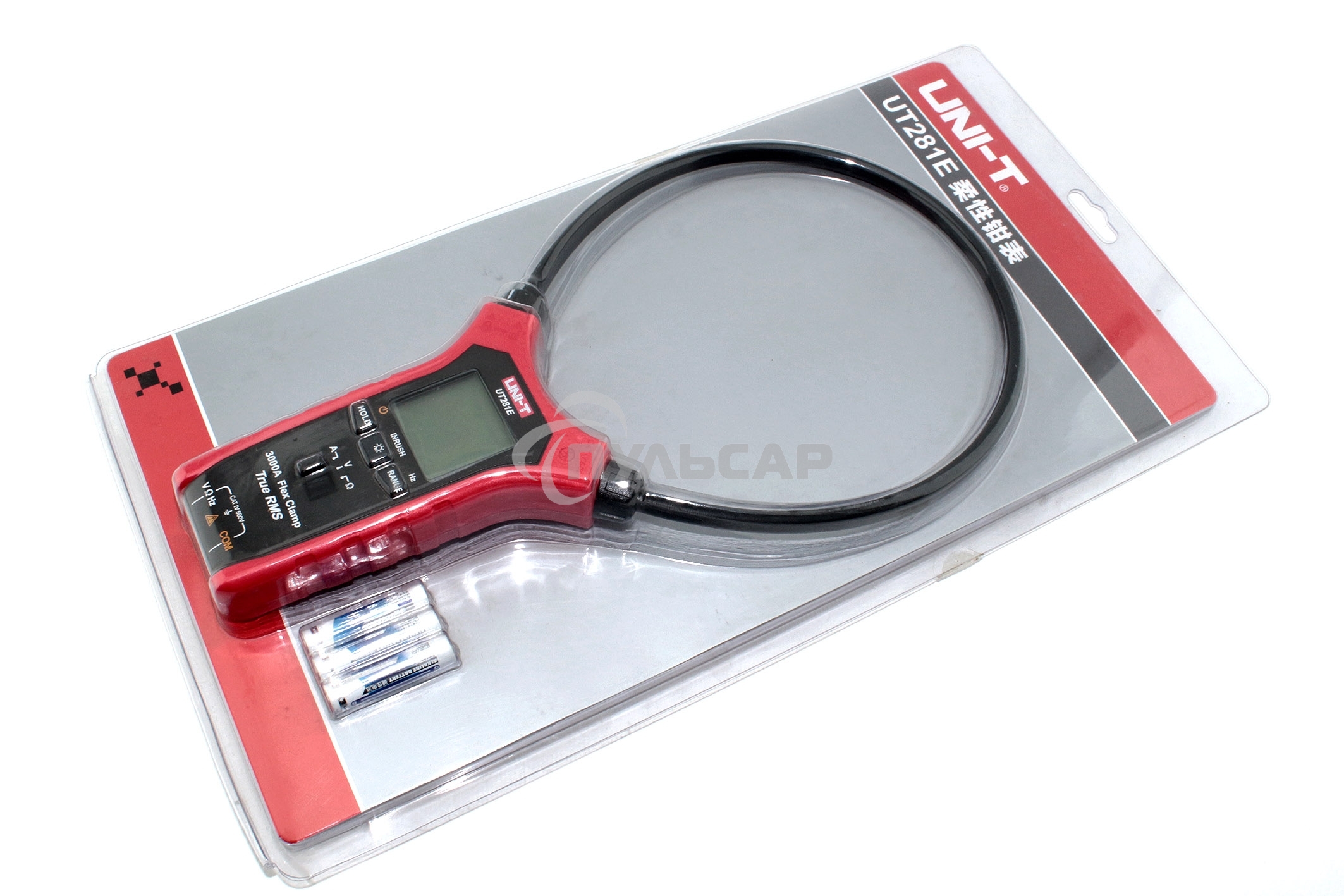 Токоизмерительные клещи UT281E, 600В, 3000А, 60МОм, гибкие зажимы