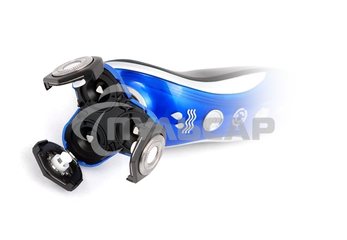Электробритва Centek CT-2170 (синий) ротор 3D, влажное бритье, 3 плав.головки, 2-ные лезвия, до 50 мин раб