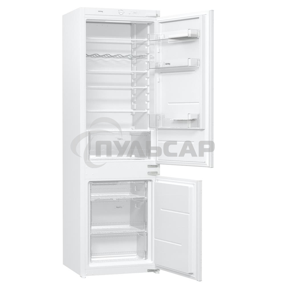 Встраиваемый холодильник Korting KSI 17860 CFL белый двухкамерный 189/71л морозилка снизу