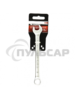 Ключ комбинированный Matrix, 12 мм, CrV, матовый хром
