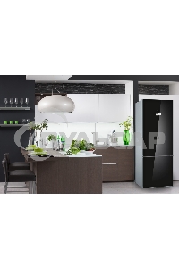 Холодильник Bosch KGN49LB30U черный двухкамерный 330/105л морозилка снизу, No Frost
