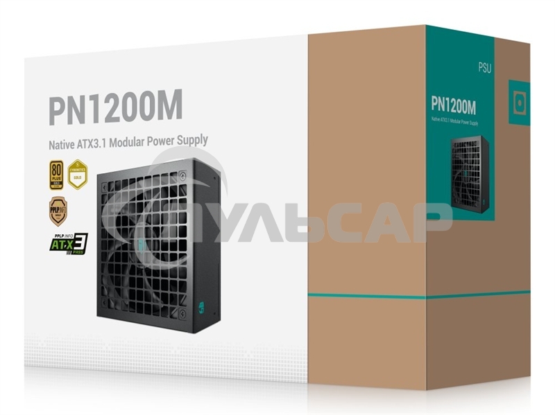 Блок питания Deepcool / GamerStorm PN1200M, 1200Вт, 80 PLUS Gold, 135мм, модульный, черный