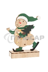 Деревянная фигурка Neon-night с подсветкой 