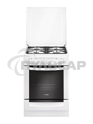 Плита газовая Gefest ПГ 6100-02 белый, конфорок 4 шт, духовка 52 л, 60 см x 85 см x 60 см