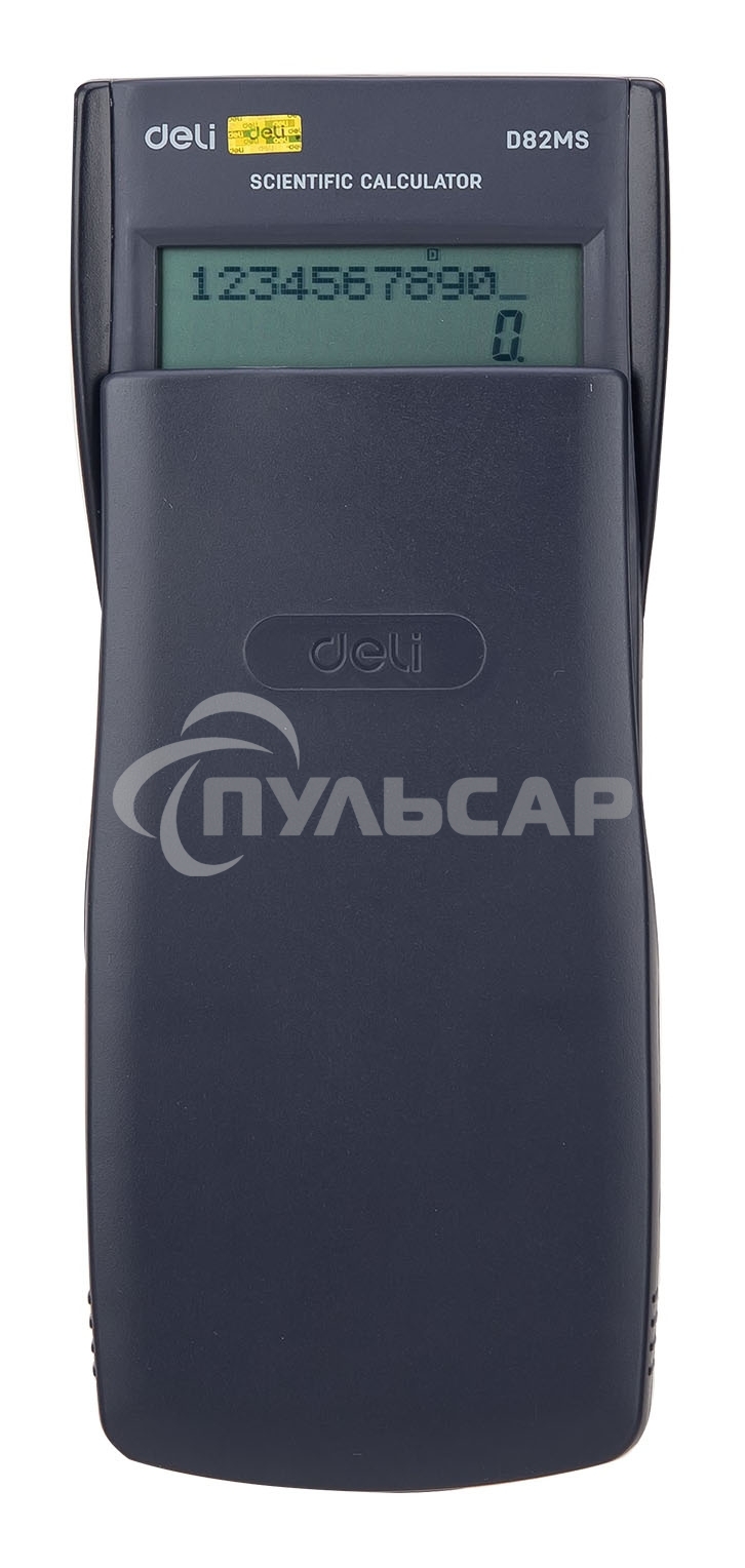 Калькулятор научный Deli ED82MS темно-синий 10+2-разр.