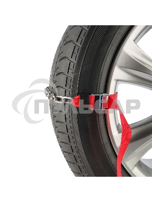 Цепи (браслеты) противоскольжения Rexant для легковых автомобилей, однорядные, к-т 6 шт.