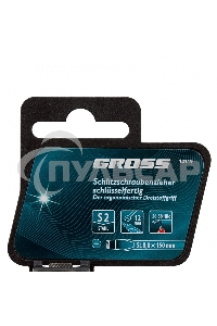 Отвертка GROSS 12119 SL8,0 x 150 мм S2, трехкомпонентная рукоятка